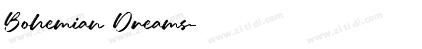 Bohemian Dreams字体转换